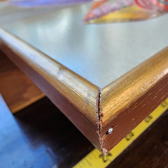 Signed Guatemala Folk Art Noppera-bo-Faceless Style Textured Glossy Colorful - Picture 9 of 12